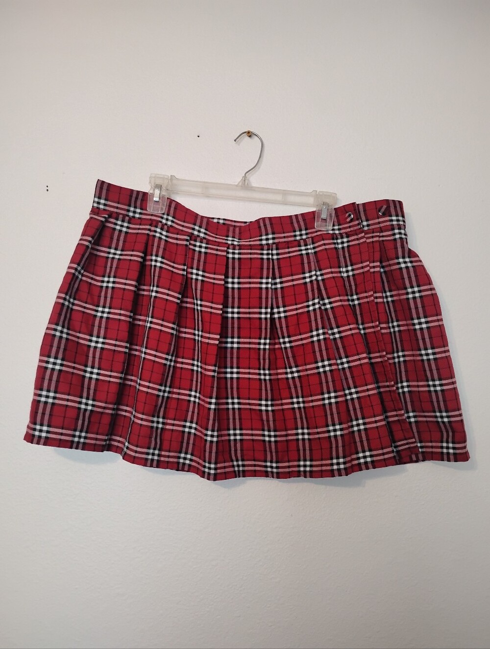 Spirit Halloween Plaid School Girl Mini Skirt